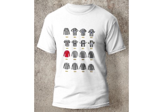 Newcastle United FC Retro Art Football Shirts T-Shirt Newcastle United FC Retro Art Football Shirts T-Shirt